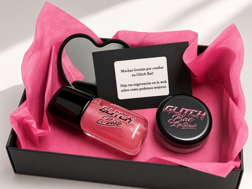 Pack Lip Gloss + Lip Scrub + Espejo de Corazon